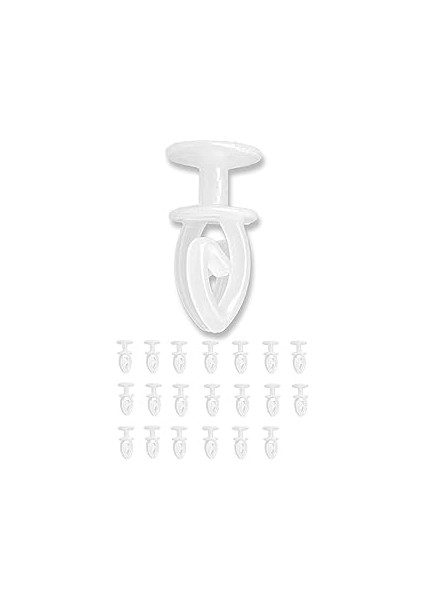 Aee® 40 Adet Geçmeli Perde Korniş Düğmesi Dikiş Gerektirmez Perde Asma Geçirme Aparatı