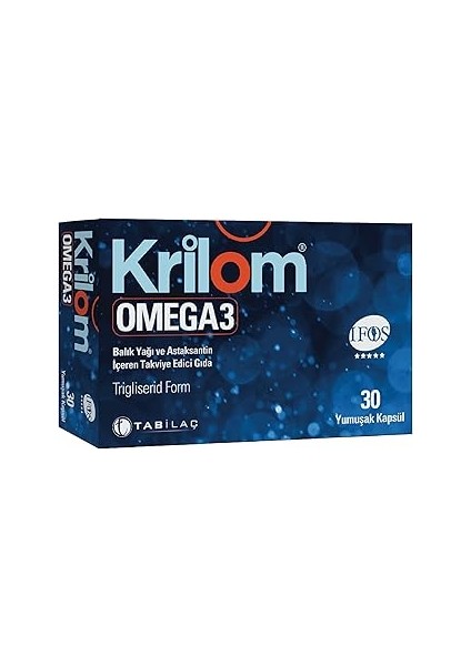 Krilom 3 30 Yumuşak Kapsül Balık Yağı