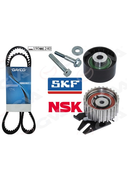 Mtxdpn Eksantrik Gergi Kiti 190X240 Bravo 96 Doblo 01 Marea 99-02 -Idea 04 1.9jtd KTB317 Dayco Kayiş