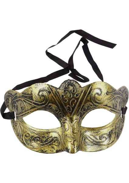 Altın Renk Eskitme Maskeli Balo Maskesi – Venedik Tarzı Parti Maskesi fırsatları
