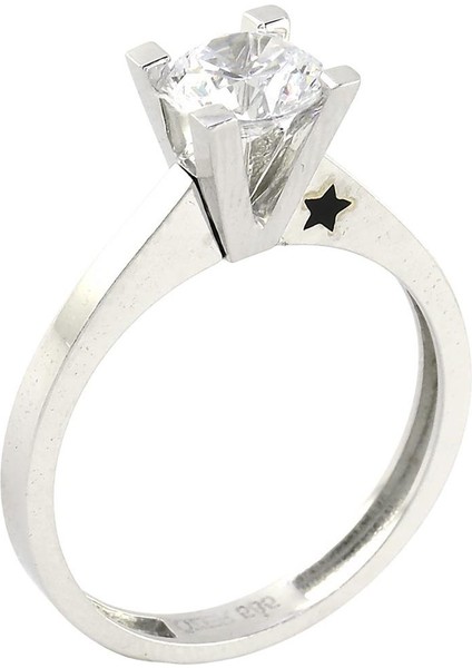 14 Ayar Altın Tektaş Yüzük - 0201189