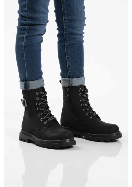 Siyah Içi Polarlı Kaymaz Kız Çocuk Bot Aleda F