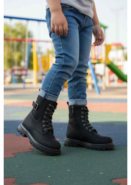 Siyah Içi Polarlı Kaymaz Kız Çocuk Bot Aleda F modelleri