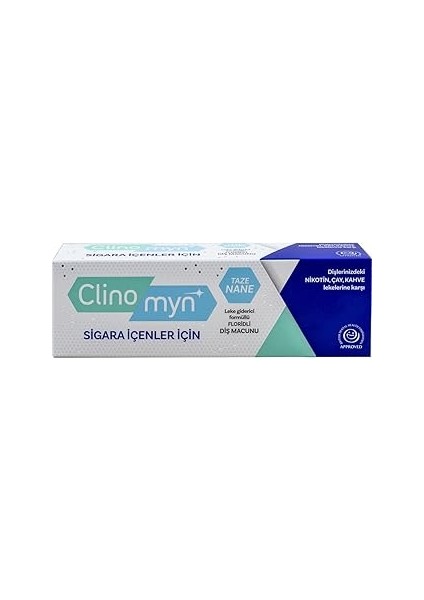 Clinomyn Diş Macunu 75 ml (Sigara Içenler Için Diş Macunu)