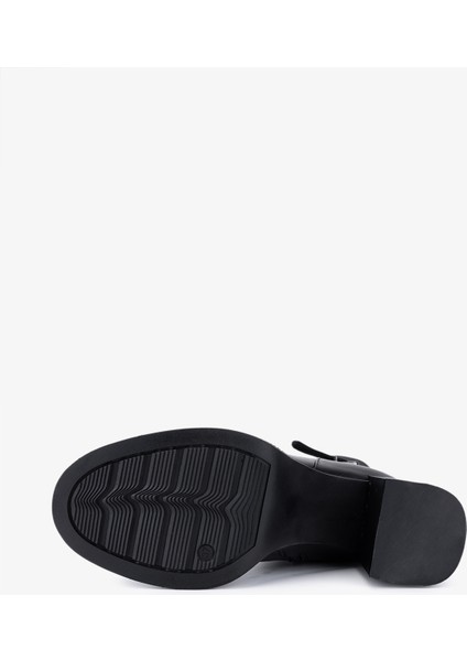 Kadın Hakiki Deri Siyah Topuklu Çizme 51 9040 Bn Czm SK25-26 Sıyah Dr fırsatları