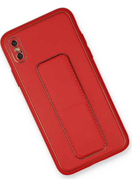 Iphone Xs Kılıf Coco Deri Standlı Kapak - Kırmızı fiyatları