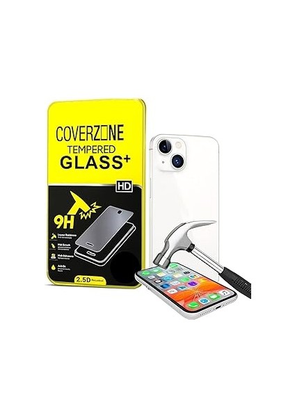 Coverzone 14 ile Uyumlu Cam Ekran Koruyucu Tam Kaplama Çizilmeye Dayanıklı Yükse