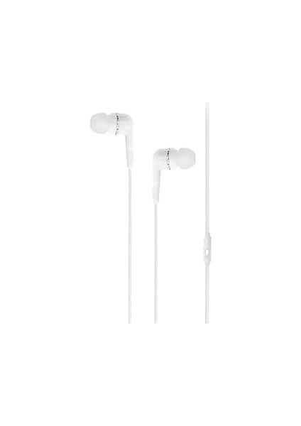 Taks Mikrofonlu Kulaklık Kulakiçi WE01 Serisi (Beyaz)