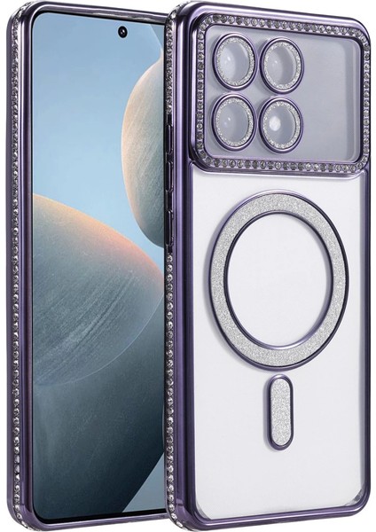 X6 Joke Simli Magneticsafe Kılıf - Derin Mor