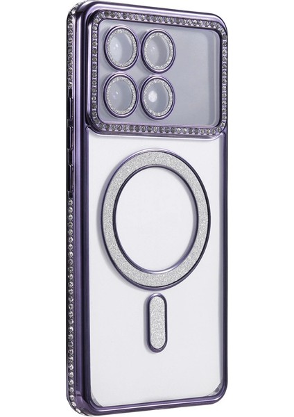 X6 Joke Simli Magneticsafe Kılıf - Derin Mor modelleri