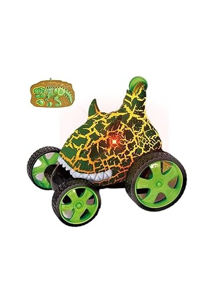Uzaktan Kumandalı Dinozor Araba 360° Hareketli, Pilli,ışıklı, Drift Atan Full Fonksiyon, Ön Tekerle