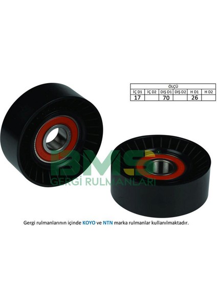 Mtxdpn Alternatör Gergi Rulmani Bmw E46 316-318-320-323-325-328-330- E39 520-523-525-528-530