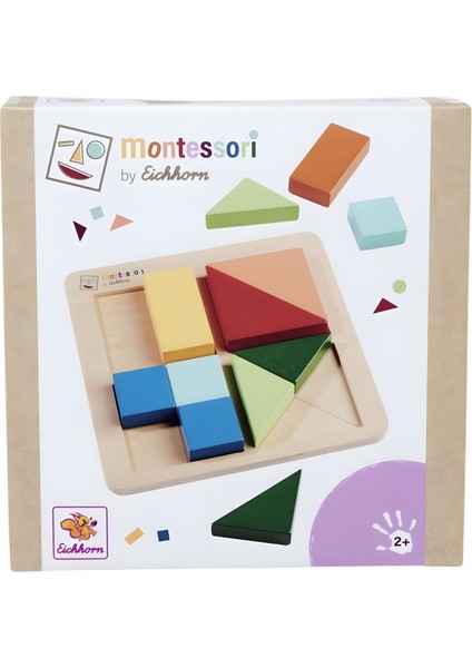 Montessori Ahşap Şekil Bulmaca Puzzle