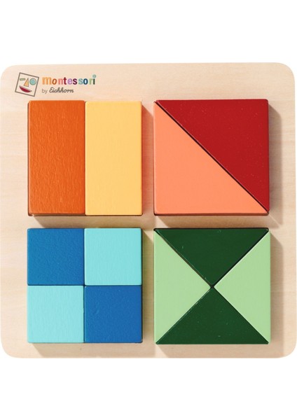 Montessori Ahşap Şekil Bulmaca Puzzle modelleri