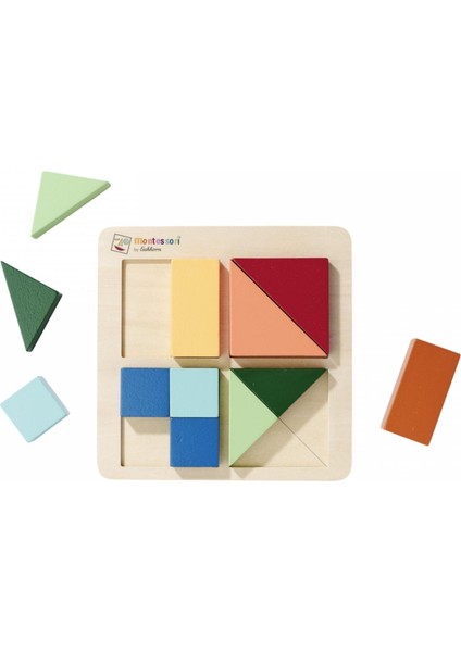 Montessori Ahşap Şekil Bulmaca Puzzle indirimleri