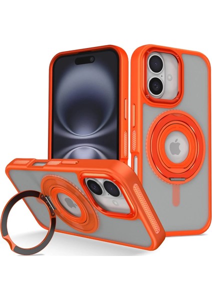 Joko Iphone 16 Banza Standlı Kapak - Turuncu