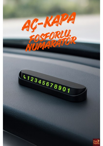 Fosforlu Numara Gösterge Aç-Kapa-Araç Içi Park Numaratör