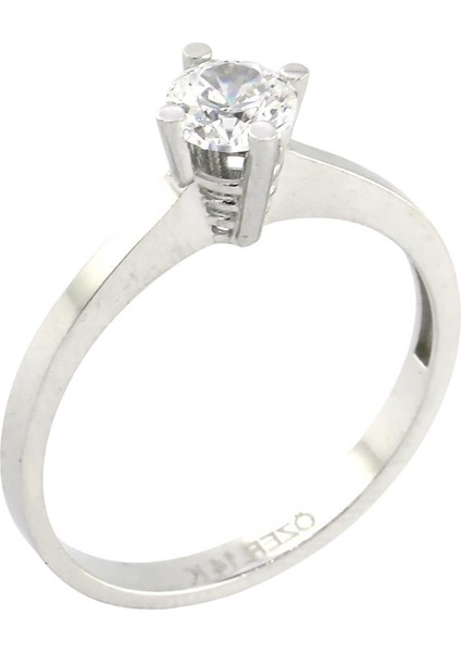 14 Ayar Altın Tektaş Yüzük - 0201177