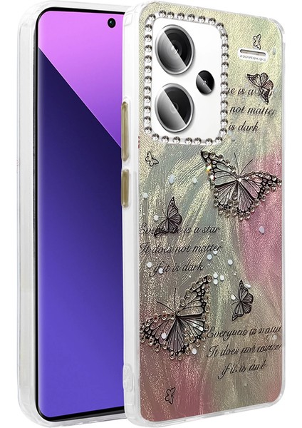 Note 13 Kılıf Blade Aynalı Desenli Kapak - Desen 6