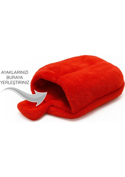 Ayak Isıtıcı Peluş Panduf – Kapalı Tasarım Ev Terliği fiyatları