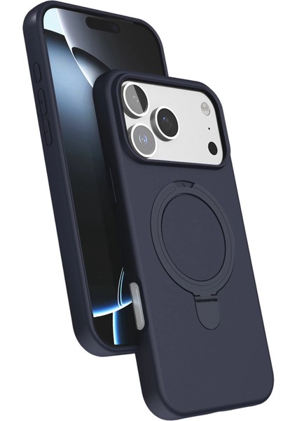 Iphone 17 Regal Standlı Kapak - Lacivert
