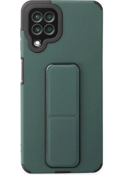 A22 Kılıf Standlı Silikon - Yeşil