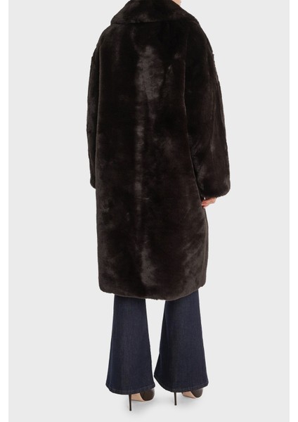 Vanna Regular Fit Kruvaze Yaka Uzun Suni Kürk Kaban W5BL95WJ110 Bayan Kaban W5BL95 WJ110 G1H3 fiyatları