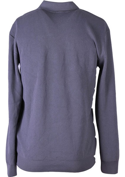 Fermuarlı Polo Gri Erkek Kazak MMT02 modelleri