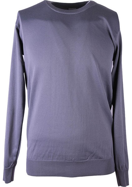 O Yaka Gri Erkek Kazak YSN01