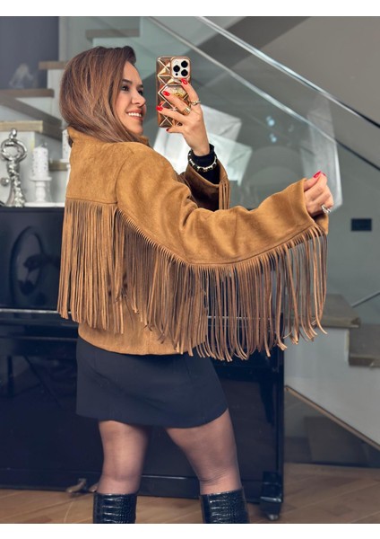 Püsküllü Satab Süet Ceket fırsatları