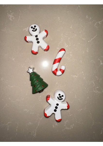 El Yapımı Yılbaşı Temalı Buz Dolabı Magnetleri, 4'lü Set, Şık ve Hediyelik Uygun fiyatları