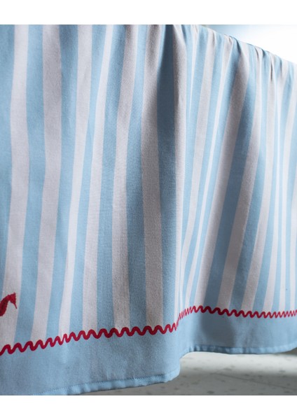 Louve Masa Örtüsü - Mavi/beyaz - 150X150 cm fiyatları