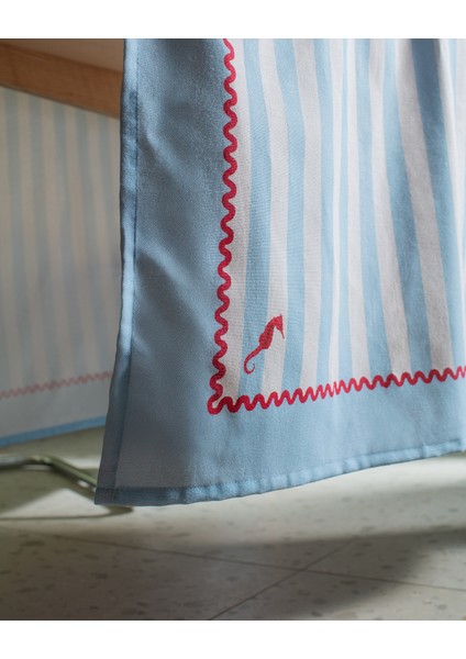 Louve Masa Örtüsü - Mavi/beyaz - 150X150 cm modelleri