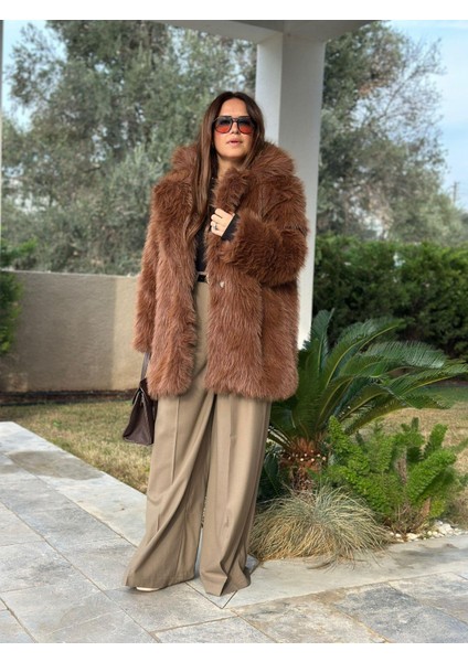 Kahverengi Uzun Kürk modelleri