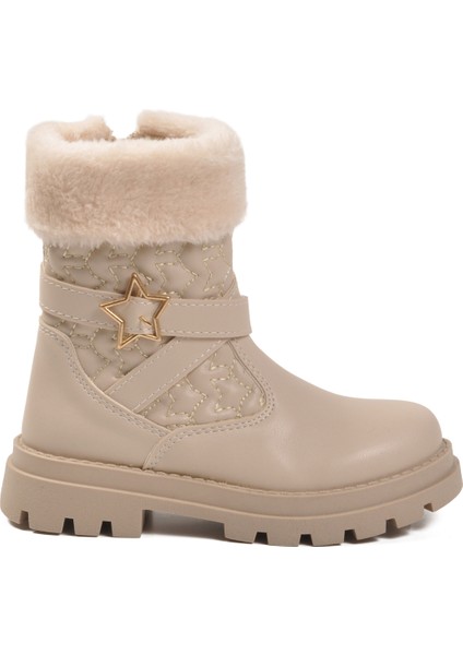 Bej Içi Polarlı Fermuarlı Kız Çocuk Bot Evla P fiyatları