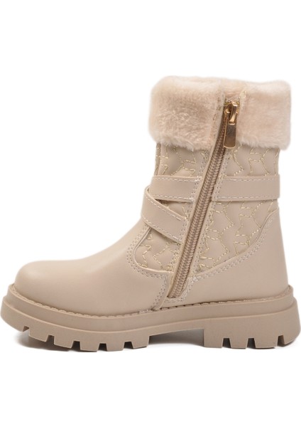 Bej Içi Polarlı Fermuarlı Kız Çocuk Bot Evla P fırsatları