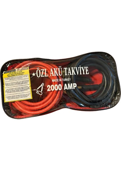 Akü Takviye Kablosu 5,30 Metre 2000 Amper