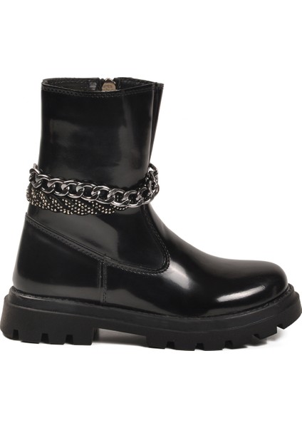 Siyah Rugan Içi Polarlı Kaymaz Kız Çocuk Çizme Duru F fiyatları