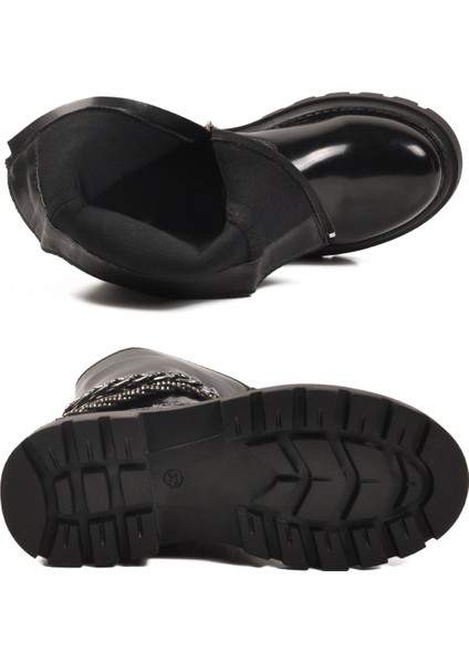 Siyah Rugan Içi Polarlı Kaymaz Kız Çocuk Çizme Duru F indirimleri