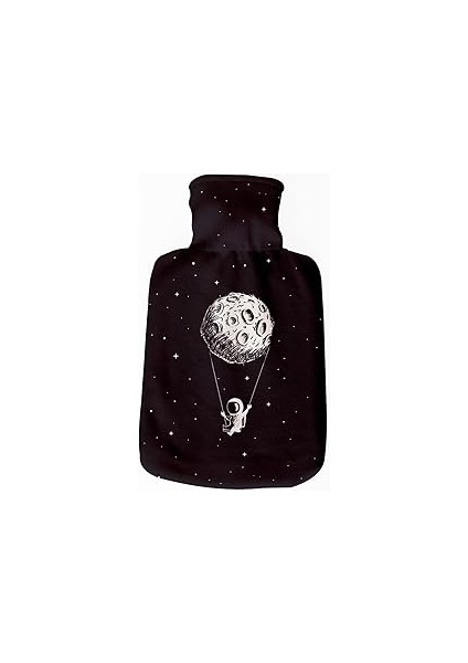 Hediyesepeti Uzay Tasarımlı Hediyelik Sıcak Su Torbası - Tasarım Kılıflı Termofor - El Ayak