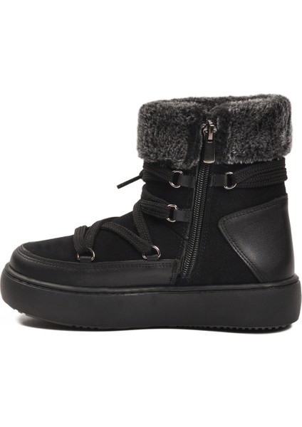 Siyah Içi Polarlı Kaymaz Kız Çocuk Bot Selis F fırsatları