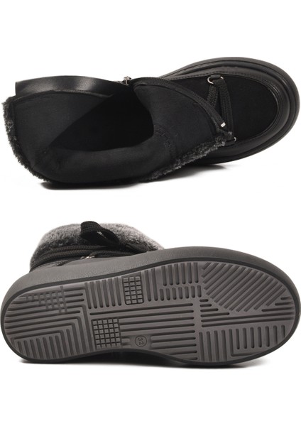 Siyah Içi Polarlı Kaymaz Kız Çocuk Bot Selis F indirimleri