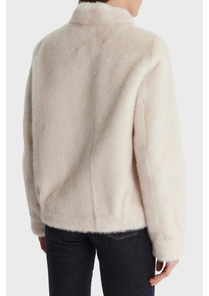 Luna Regular Fit Dik Yaka Suni Kürk Mont W5BL64W3920 Bayan Mont W5BL64 W3920 G012 modelleri