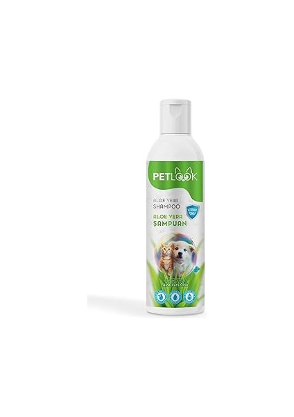 Petlook Kedi ve Köpek Şampuan Aloe Vera, 250 Mililitre