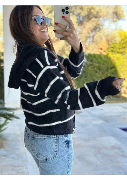 Siyah Beyaz Hırka modelleri