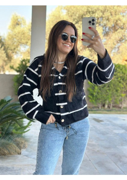 Siyah Beyaz Hırka fırsatları