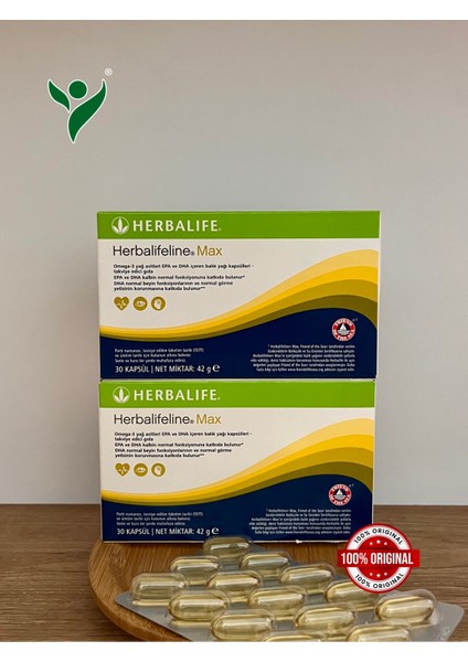 Herbalifeline Max Omega 3 (Balık Yağı) - 2’li Özel Paket