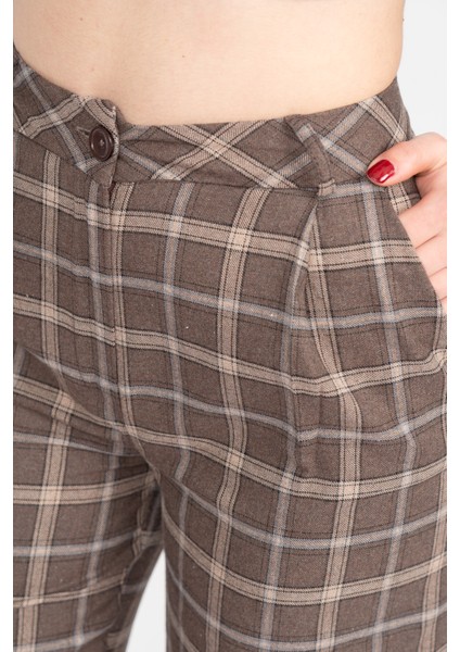 Royal Plaid Palazzo – Premium Ekose Wide Leg Pants 30325 modelleri