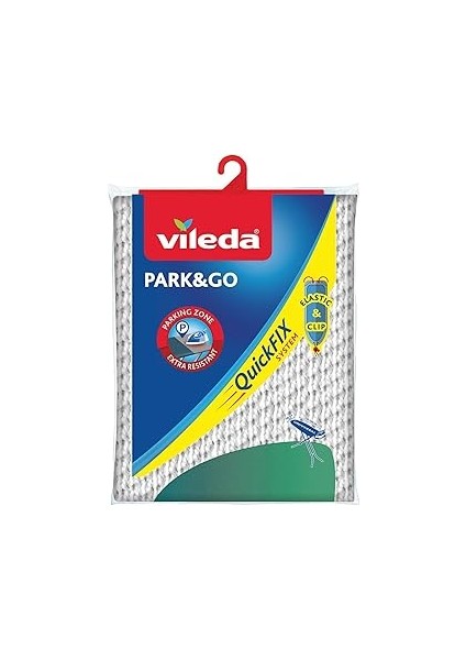 Vileda Quickfix Park&go Ütü Masası Kılıfı, Universal Ebat 110X130 cm
