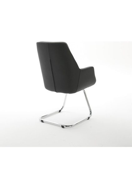 Krom Metal U Sabit Ayaklı Deri Döşeme | Ofis Koltuğu, Bekleme Koltuğu, Misafir Koltuğu Spring modelleri